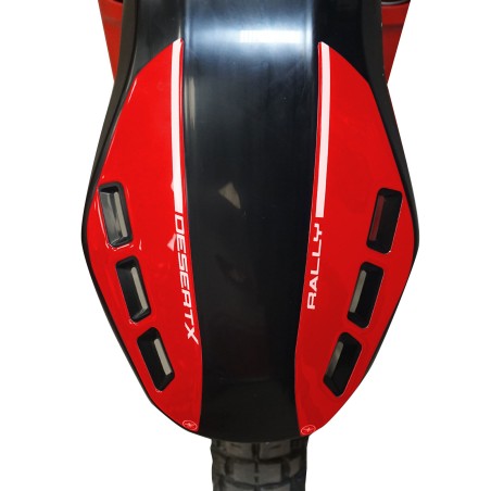 Gel 3D Schutzaufkleber Kotflügel Motorrad kompatibel mit Ducati DesertX Rally