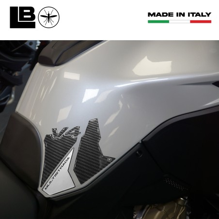Protectores laterales adhesivos compatibles con Ducati Multistrada V4 2021-25 Plata