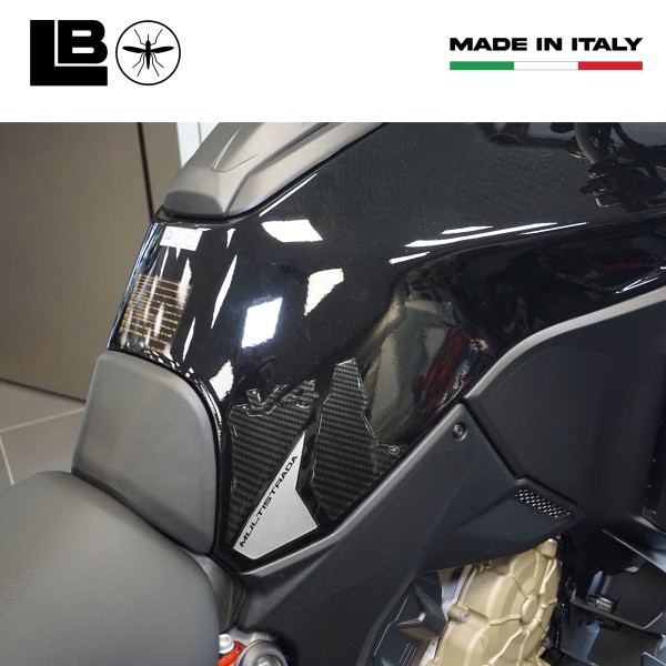 Protectores laterales adhesivos compatibles con Ducati Multistrada V4 2021-25 Plata