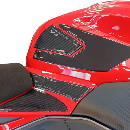 Adesivi 3D Serbatoio Laterali compatibili con Ducati Streetfighter V4 V4S 2025