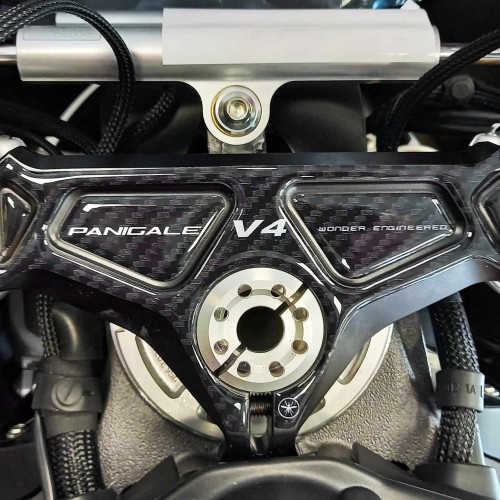 Piastra Forcella Sterzo Adesivo 3D compatibile con Ducati Panigale V4 V4S 2025
