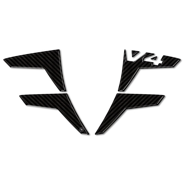 Resin 3D side wing spoiler stickers compatible with Ducati Panigale V4 2025