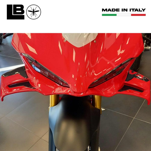Pegatinas en resina 3D de alerones laterales compatibles con Ducati Panigale V4 2025