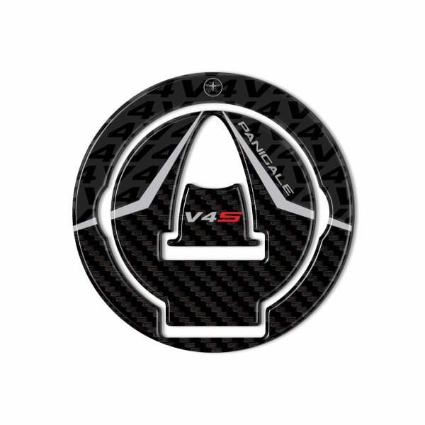 Pegatina de resina para el tapón del depósito compatible con la moto Ducati Panigale V4S 2025