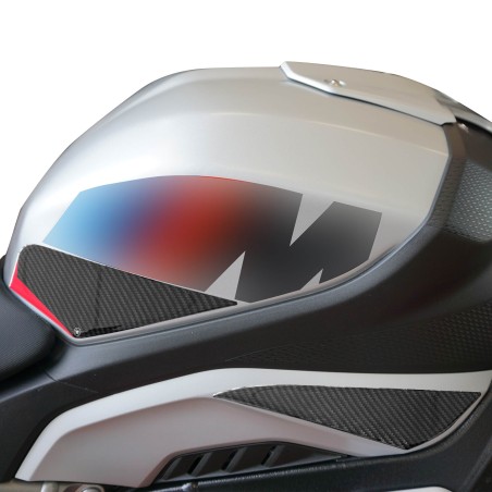 Protections latérales de réservoir autocollants moto 3D compatibles avec BMW M 1000 R