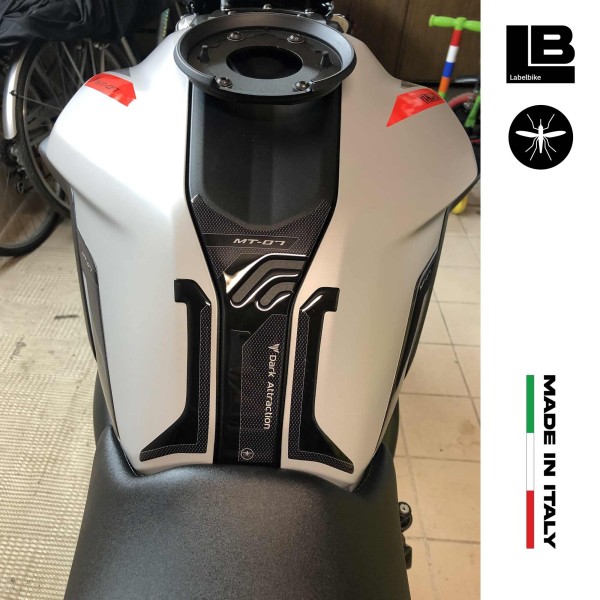 ADESIVO SERBATOIO in RESINA gel 3D compatibile per MOTO YAMAHA MT-07 2018-2020