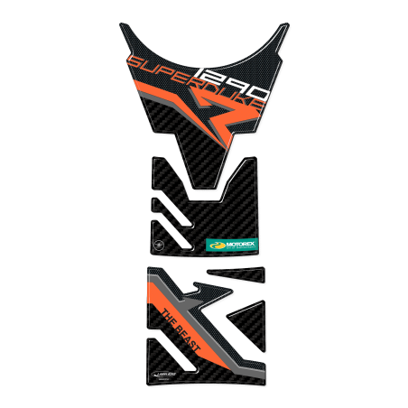 Sticker 3D Tank Guard compatible avec les motos KTM 1290 Super Duke R 2020-2022