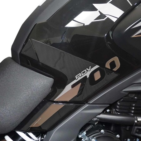 Pegatinas 3D Protectores de depósito de moto compatibles con CfMoto 700MT Adventure 2025