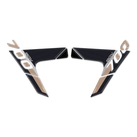 3D Stickers Motorcycle Tank Protectors compatible with CfMoto 700MT Adventure 2025