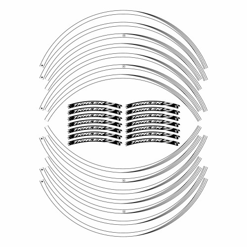                                             Motorbike rim sticker strips compatible with Yamaha Tracer 9 and GT 2021 - 2024
                                          