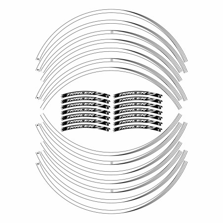 Tiras adhesivas para llantas de moto compatibles con Yamaha Tracer 9 y GT 2021 - 2024