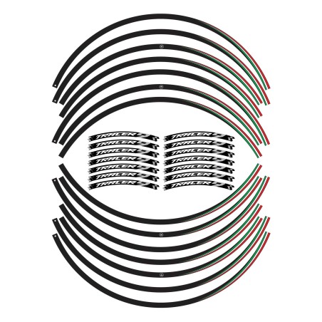 Tiras adhesivas para llantas de moto compatibles con Yamaha Tracer 9 y GT 2021 - 2024