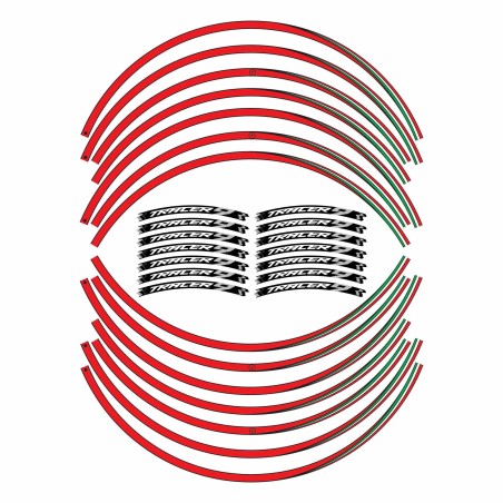 Motorbike rim sticker strips compatible with Yamaha Tracer 9 and GT 2021 - 2024