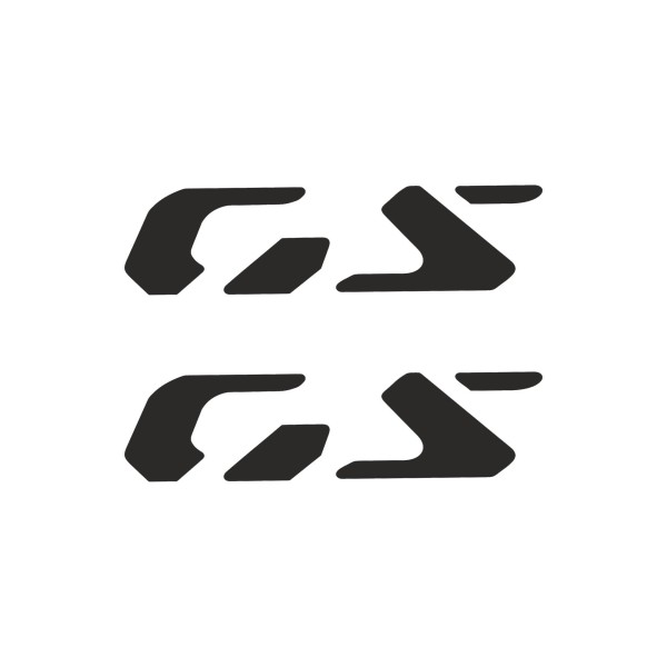 Coppia di adesivi prespaziati Scritta GS compatibile con BMW R1300GS Adventure