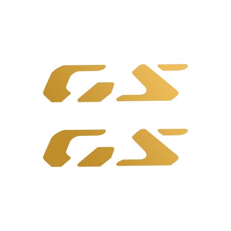 Pair of prepainted GS lettering stickers compatible with BMW R1300GS Adventure