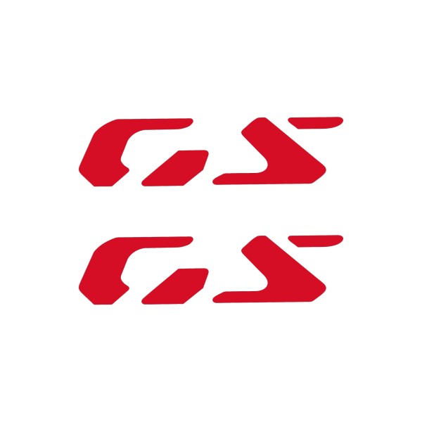 Pair of prepainted GS lettering stickers compatible with BMW R1300GS Adventure
