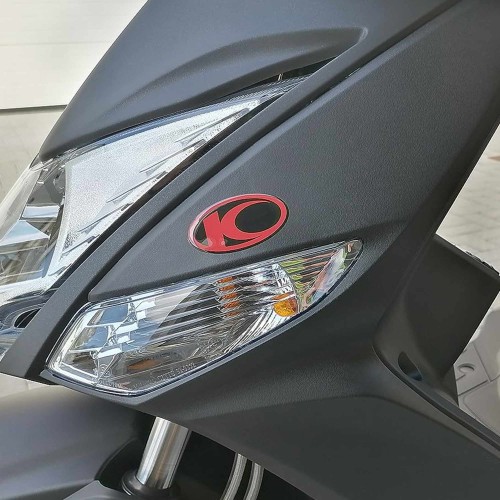                             2 3D gel RESIN ADHESIVES συμβατά για Kymco Xciting scooter Μαύρο-ΚΟΚΚΙΝΟ Νέο
                          