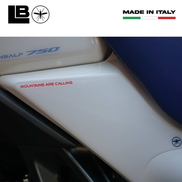 Motorbike side tank protector stickers compatible with Honda Transalp 2023