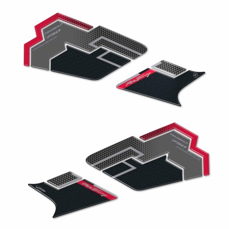 Adesivi protezioni laterali serbatoio moto compatibili con Honda Transalp 2023