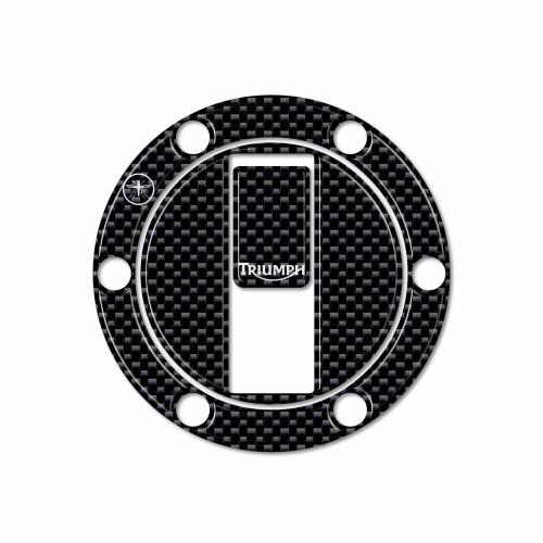                                             Protezione Graffi Tappo Serbatoio Triumph Adesivi In Resina 3D Carbonio per Moto
                                          