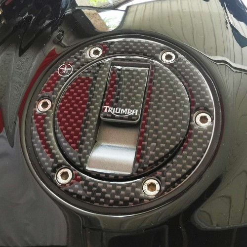                             Προστασία από γρατζουνιές Triumph Tank Cap 3D ρητίνη ανθρακονήματα αυτοκόλλητα για μοτοσικλέτες
                          