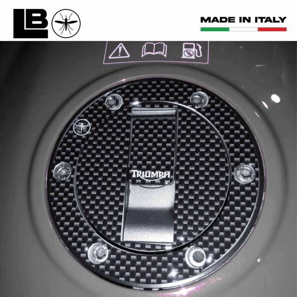 Protection contre les rayures Triumph Tank Cap 3D Resin Carbon Fibre Stickers for Motorcycles