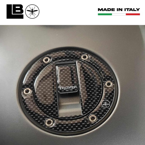 Scratch Protection Triumph Tank Cap 3D Resin Carbon Fibre Stickers for Motorcycles