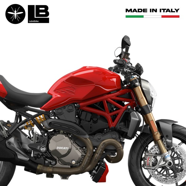 2 Esclusivi Adesivi 3D Protezione Laterale Serbatoio Trasparente Per Moto