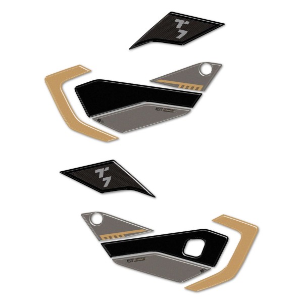 Pegatinas 3D Protectores laterales de depósito compatibles con Yamaha Tenere 700 2025