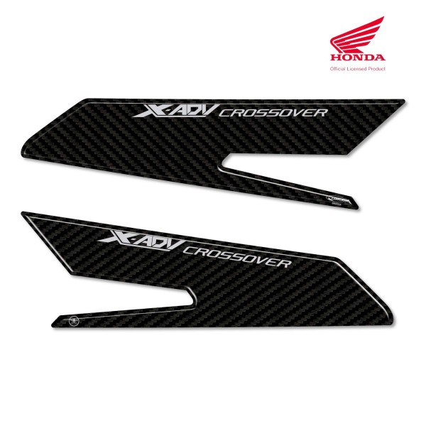2 Adesivi 3D Protezioni Pedana Poggiapiedi Compatibili con Honda X-Adv dal 2017
