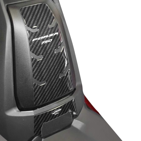Pegatina de protección de la puerta del depósito 3D de resina compatible Honda Forza 750