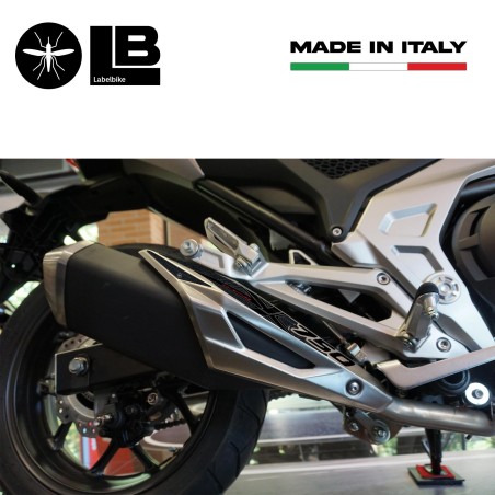 Autocollant 3D de protection du silencieux NC750 2016-2024 compatible avec Honda NC 750X