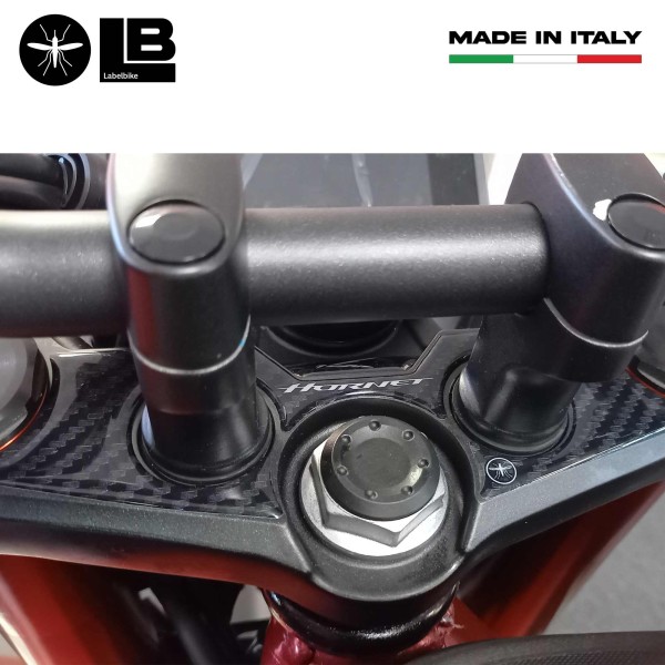 Adesivo 3D Protezione Piastra Forcella Sterzo compatibile con Honda Hornet 2023-2024