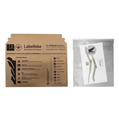 Adhesivo 3D de protección frontal de moto compatible con Honda Hornet 2023-2024