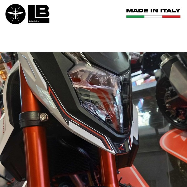 Adesivo 3D Protezione Muso Frontale moto compatibile con Honda Hornet 2023-2024