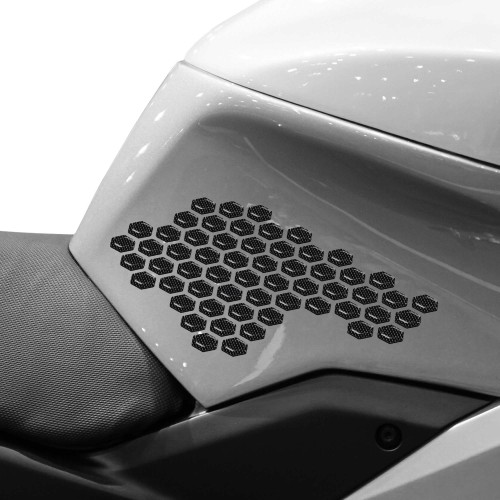                             Protectores Hexagonales 3D de Resina Gel Adhesiva compatibles con Motos, Coches y Bicicletas
                          