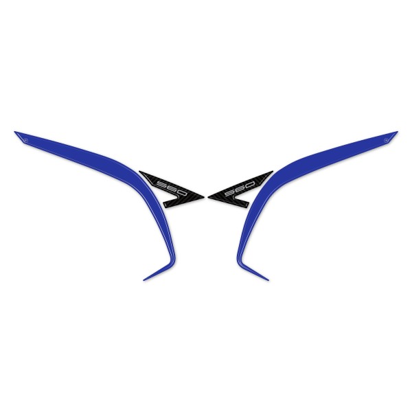 Adesivi resinati 3D paraspigoli codone scooter compatibili con Yamaha Tmax 2022-2025