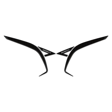 Resin 3D scooter tail corner protector stickers compatible with Yamaha Tmax 2022-2025