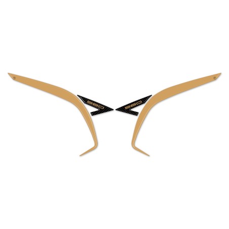 Resin 3D scooter tail corner protector stickers compatible with Yamaha Tmax 2022-2025