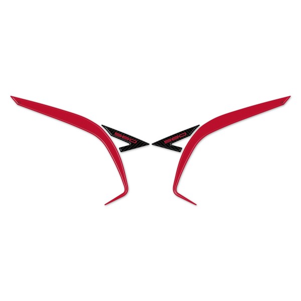 Autocollants 3D en résine pour la protection de la queue de scooter compatible avec Yamaha Tmax 2022-2025