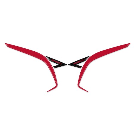 Resin 3D scooter tail corner protector stickers compatible with Yamaha Tmax 2022-2025