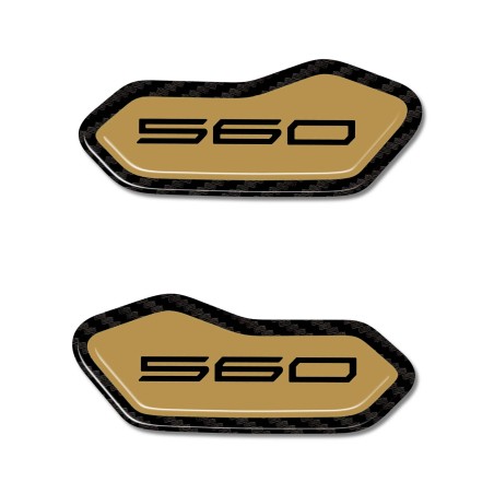 Pegatinas 3D recubiertas de resina carenado tapas de espejo compatibles con Yamaha Tmax 2025