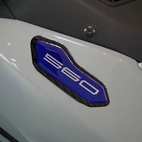 Aufkleber 3D harzbeschichtete Verkleidungsspiegelkappen passend für Yamaha Tmax 2025