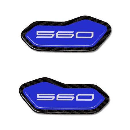 Stickers 3D resin-coated fairing mirror caps compatible with Yamaha Tmax 2025