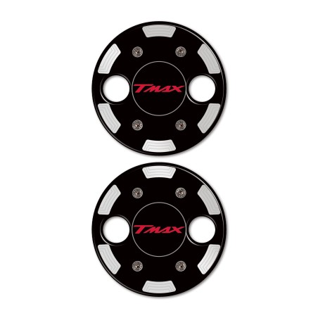 2 ADHESIVES 3D en résine T MAX 500 compatibles avec les carters YAMAHA TMAX 2001-2011