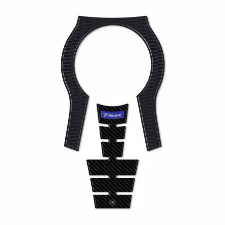 Pegatina 3D de resina Protección Túnel Stud compatible con Yamaha Tmax 2022-5