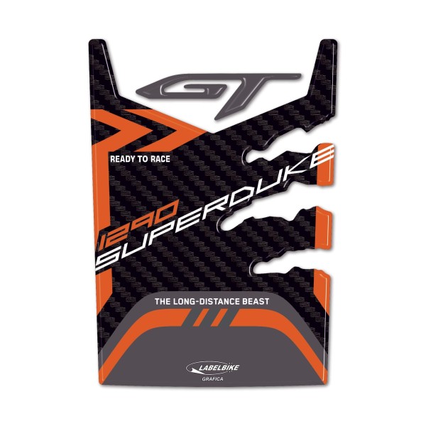 Protection de réservoir moto 3D Sticker compatible avec KTM 1290 Super Duke GT 2022-2024