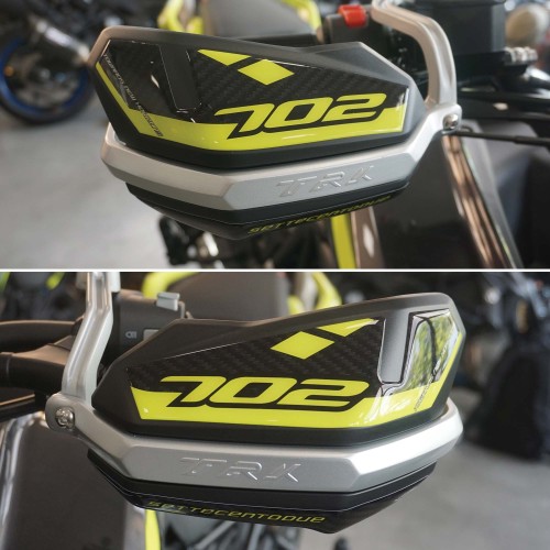                             Stickers 3D Protège-mains moto compatibles avec Benelli TRK 702 et 702X
                          