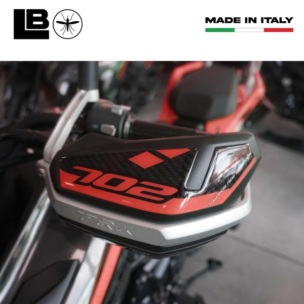Aufkleber 3D Handschützer Motorrad kompatibel mit Benelli TRK 702 und 702X
