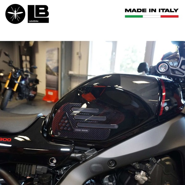 3D Aufkleber Motorradtank Seitenschützer kompatibel mit Yamaha XSR900 2022